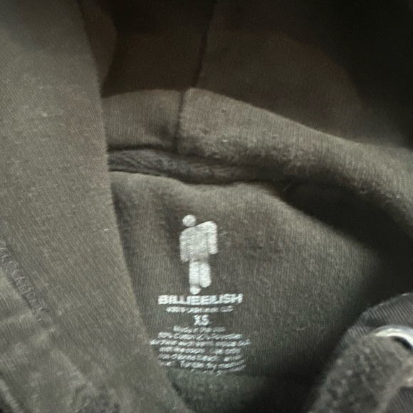 Billie Eillish Concert Pullover Hoodie Size XS - Picture 3 of 6